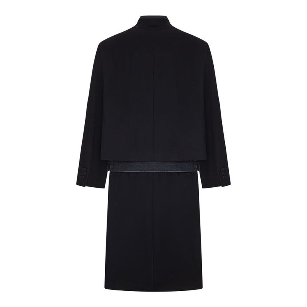 Sacai Men Panelled Coat With Denim Insert - Picture 2 of 2